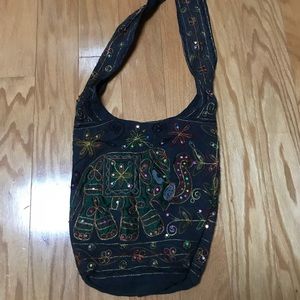🐘Embroidered shoulder hobo bag from the Bahamas